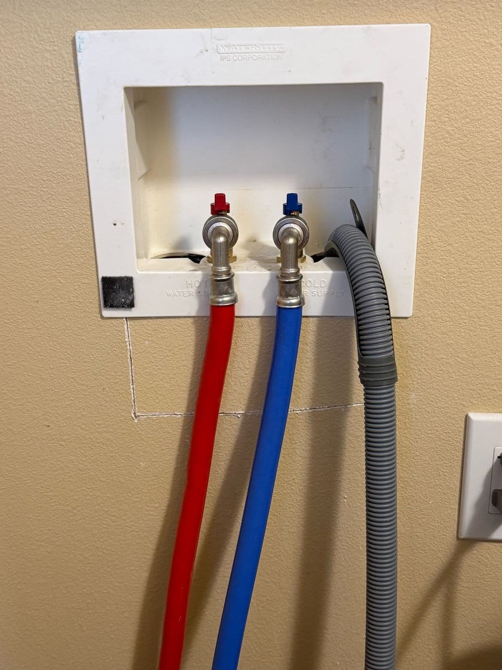 Washing machine hookup, one of the places softened water helps